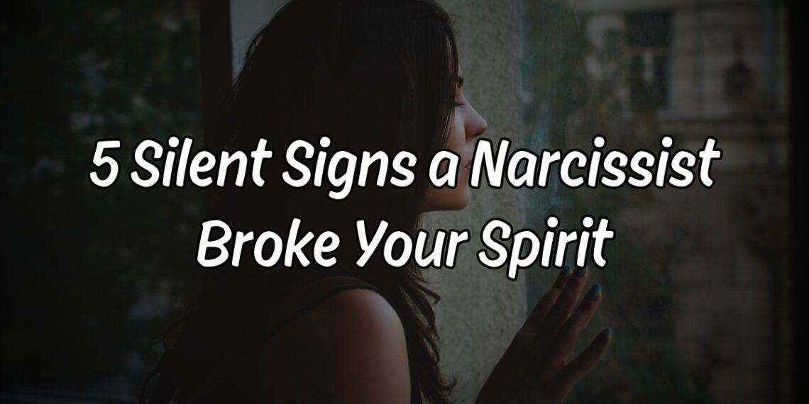 5 Silent Signs a Narcissist Broke Your Spirit - woman looking at her reflection in the mirror