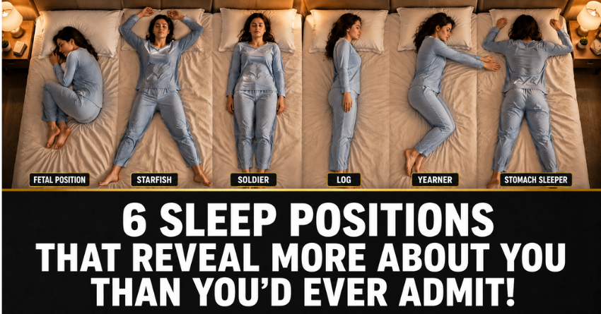 6 sleep positions personality types - fetal, starfish, soldier, log, yearner, and stomach sleeper